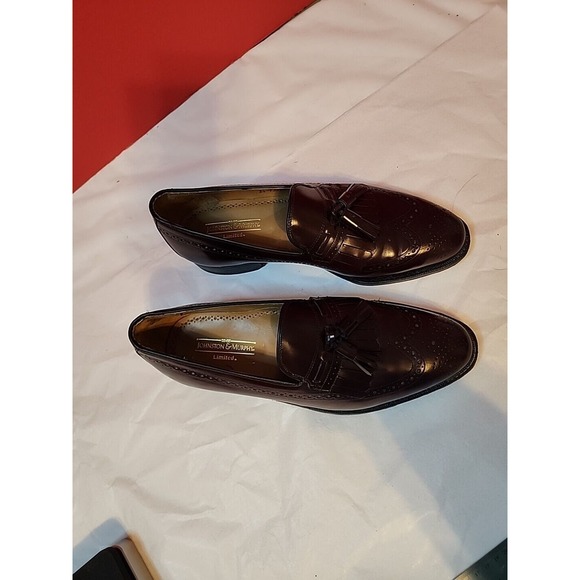Johnston & Murphy Limited Men\'s Size 9.5 D/B 10462 Burgundy Loafers Tassels Kilt main image 16